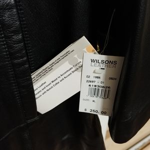 Wilson's black leather Jacket New with tags